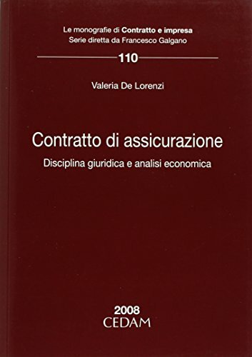 Contratto di assicurazione. Disciplina giuridica e analisi economica | Immagine principale
