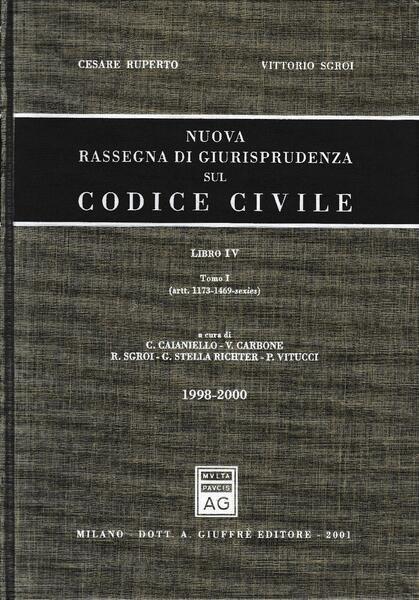 Nuova rassegna di giurisprudenza sul Codice civile. Artt. 1470-2059 (vol. … | Immagine principale