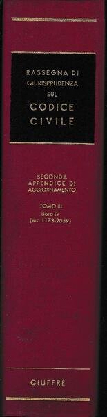 Rassegna di Giurisprudenza sul Codice Civile. Seconda appendice di aggiornamento. … | Immagine principale