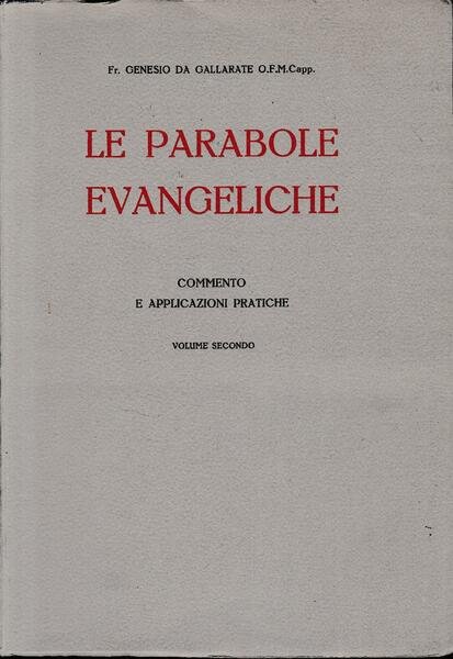 Le parabole evangeliche, volume secondo
