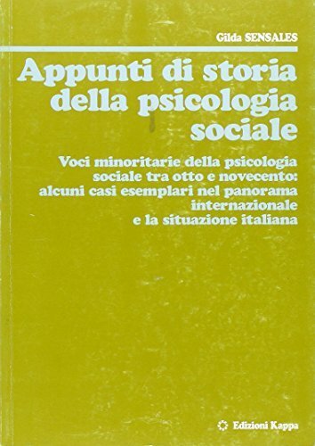 Appunti di storia della psicologia sociale