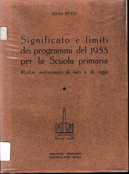Significato e limiti dei programmi del 1955 per la Scuola …