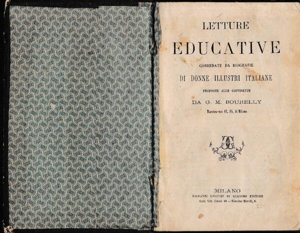 Letture educative corredate da biografie di donne illustri italiane, proposte …