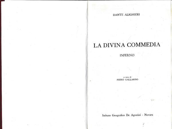 La Divina Commedia. Inferno