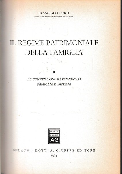 Il regime patrimoniale della famiglia | Immagine principale