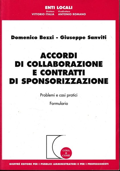 Accordi di collaborazione e contratti di sponsorizzazione. Problemi e casi … | Immagine principale