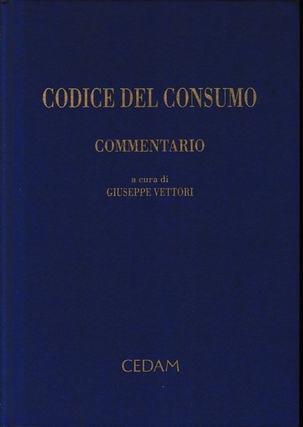 Codice del consumo. Commentario | Immagine principale