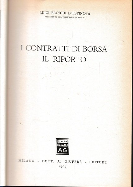 I contratti di borsa. Il riporto | Immagine principale
