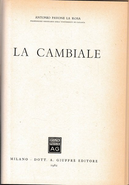 La cambiale | Immagine principale
