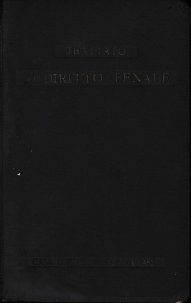 Parte generale del diritto penale, tomo 1.