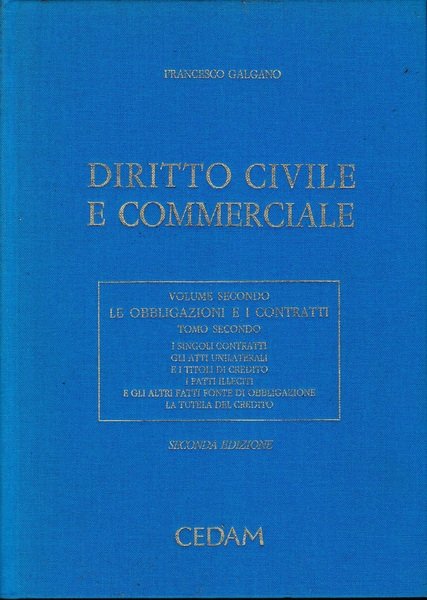 Diritto Civile e Commerciale. Vol. II, t. 2: Le obbligazioni … | Immagine principale