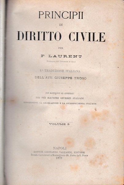 Principii di Diritto Civile, vol 3