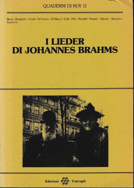 I Lieder di Johannes Brahms : Festival internazionale di musica vocale da camera : Carpi, settembre-ottobre 1985