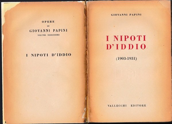 I nipoti d'iddio (1903-1931)