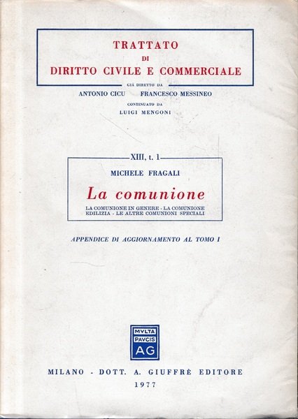 La comunione. Appendice di aggiornamento al tomo 1 | Immagine principale