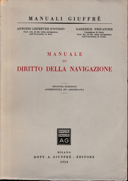 Manuale di diritto della navigazione | Immagine principale
