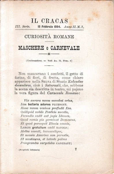 Il Cracas. Diario di Roma. Vol. 1. III serie, 18 … | Immagine principale