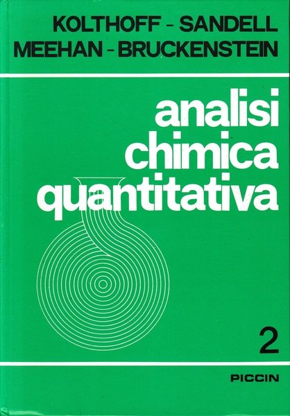 Analisi chimica quantitativa, due volumi