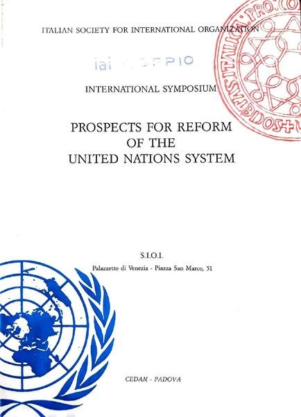 Prospects for reform of the United Nations system : International …