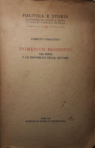 Domenico Passionei - tra Roma e la repubblica delle lettere