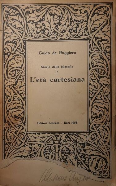 Storia della filosofia IV: l'età cartesiana
