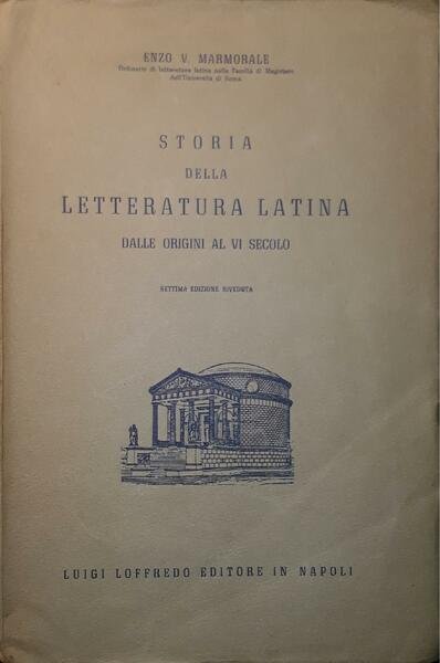 Storia della letteratura latina dalle origini al VI secolo
