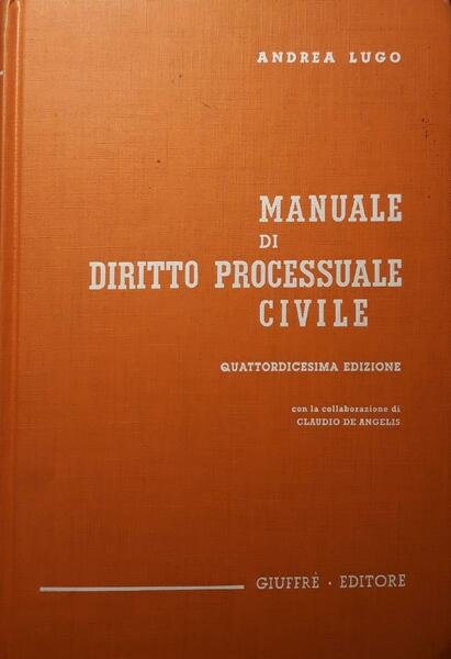Manuale di diritto processuale civile