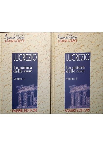 La natura delle cose (vol. 1-2)