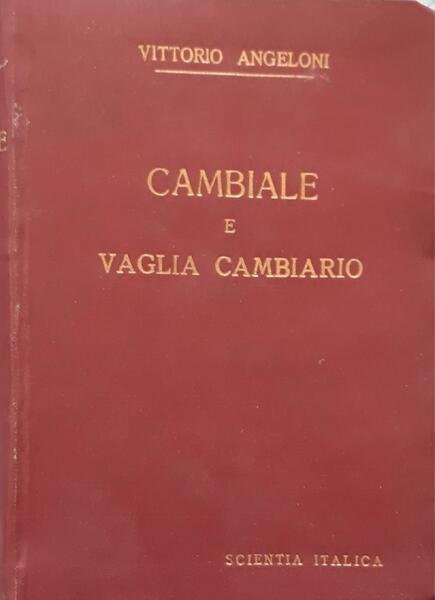 Cambiale e vaglia cambiario