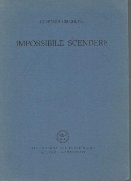 Impossibile scendere