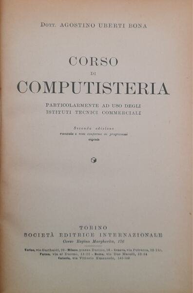 Corso di computisteria