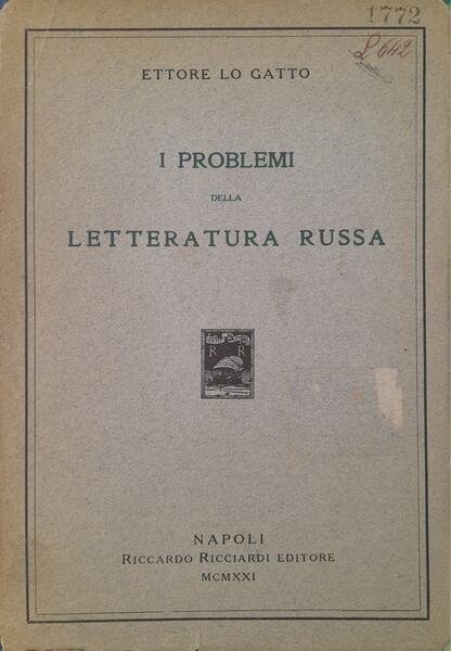 I problemi della letteratura russa