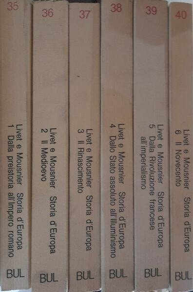 Storia d'Europa (6 volumi)