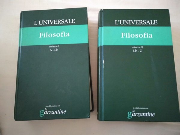 L universale Filosofia vol 1 A-lib vol 2 lib-Z