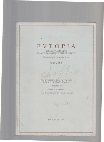EUTOPIA. COMMENTARII NOVI DE ANTIQUITATIBUS TOTIUS EUROPAE. 1993 - II, …