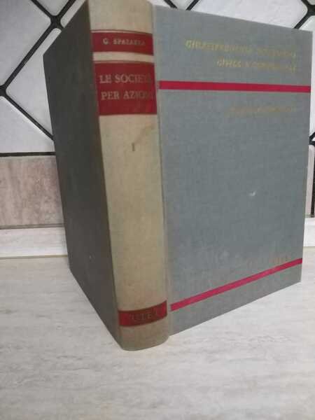 Societa' per azioni Tomo I