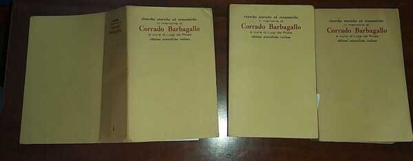 Ricerche storiche e economiche Corrado Barbagallo