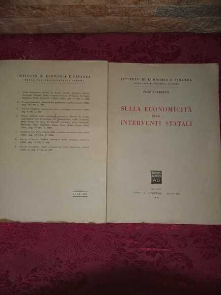 Sulla economicità degli interventi statali | Immagine principale