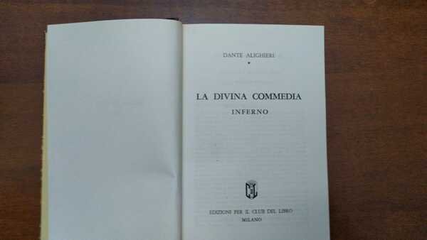 La Divina Commedia .Inferno