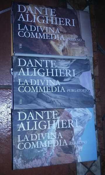 La divina commedia di Dante Alighieri. Tre volumi.