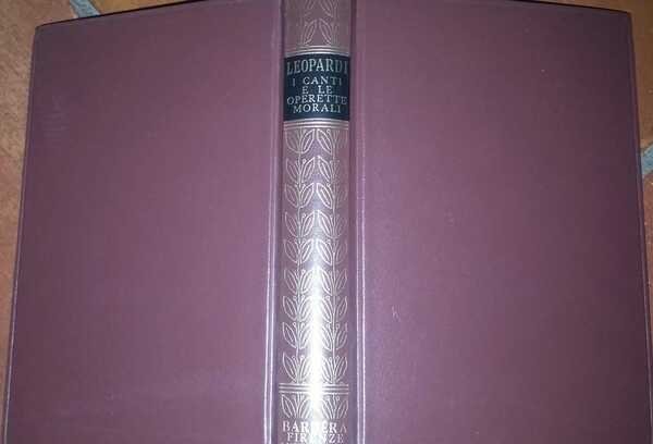 I canti e le operette morali | Immagine principale