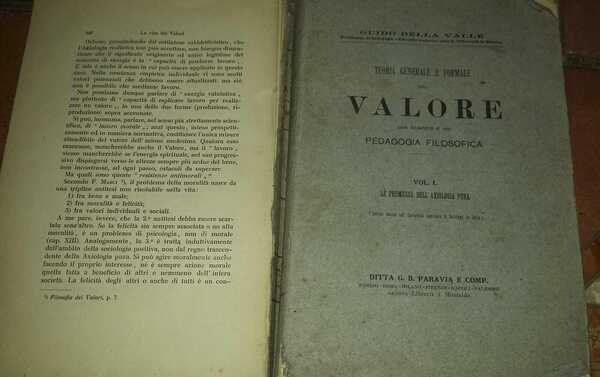 Teoria generale e formale del Valore come fondamento di una …