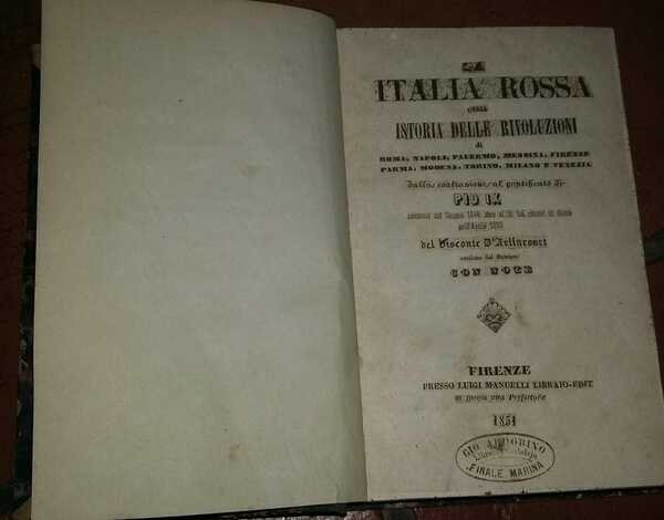 La Italia Rossa ossia Istoria delle rivoluzioni | Immagine principale