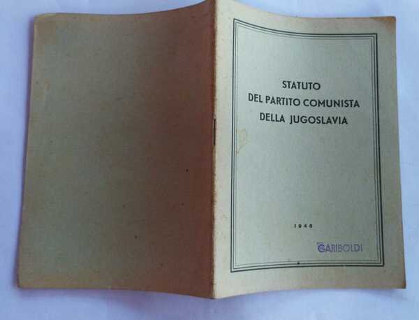 Lo statuto del partito comunista della Jugoslavia