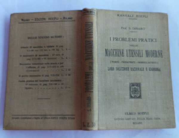 I problemi pratici delle macchine utensili moderne 