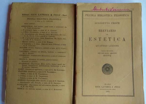 Breviario di estetica 