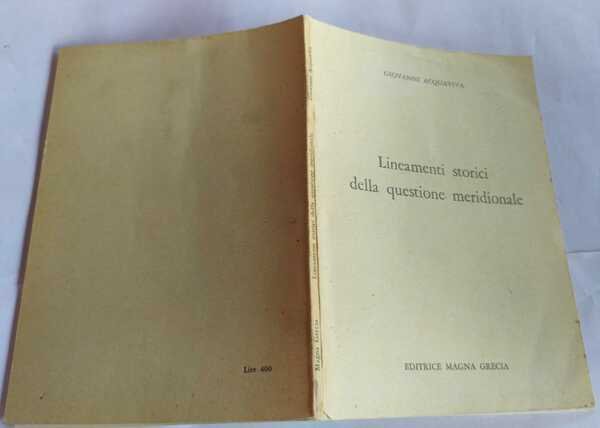 Lineamenti storici della questione meridionale