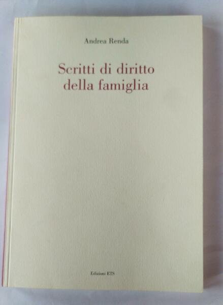 Scritti di diritto della famiglia