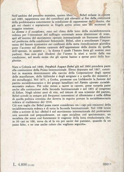 La donna e il socialismo: la donna nel passato, nel …