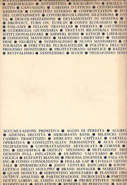 Prontuario dei termini politici economici sociali in uso in Italia